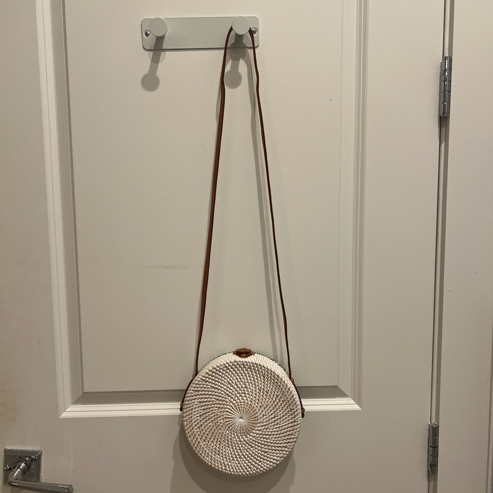 Green Patterned Round Crossbody Bag - image 2